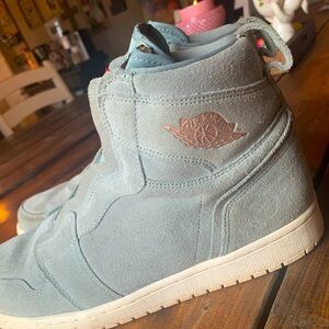 RETRO Nike Air Jordan High-Top Zip Up Sneaker - Light Blue - Men’s Size 12